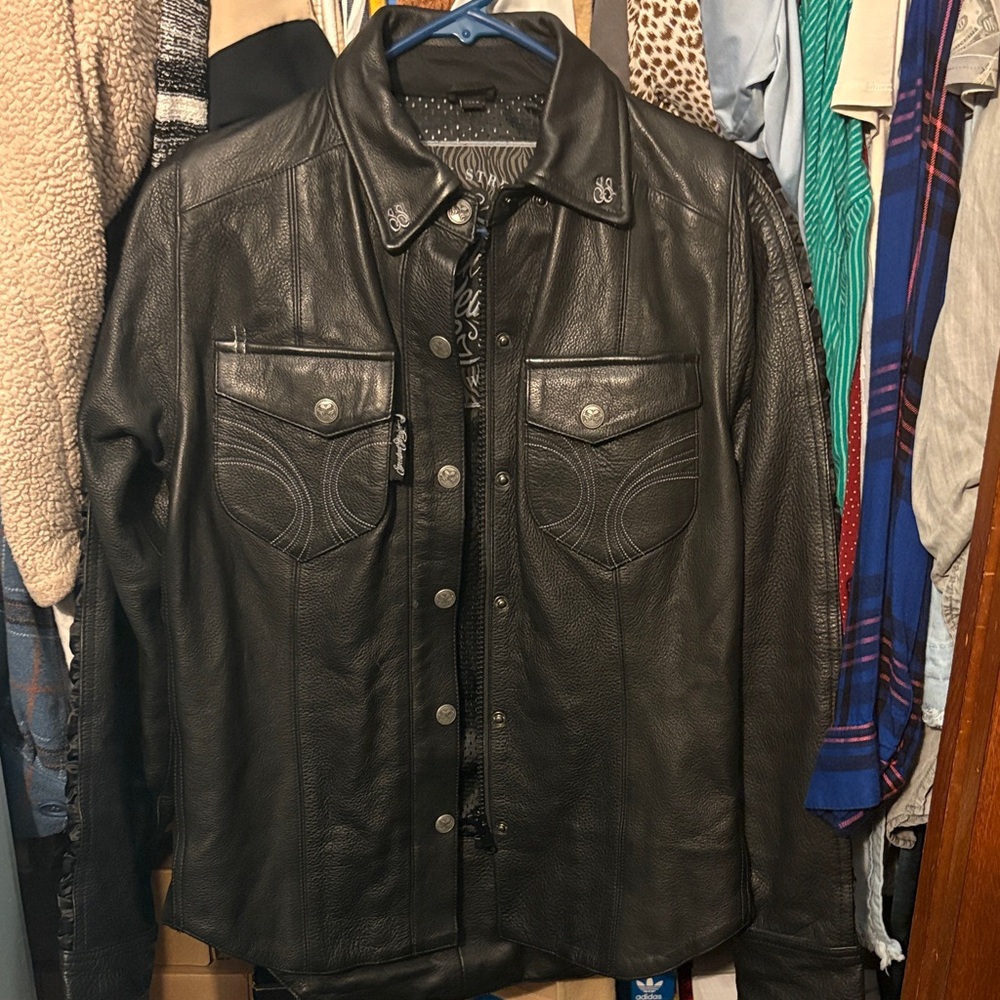 Blackheart Midnight Black Leather Jacket